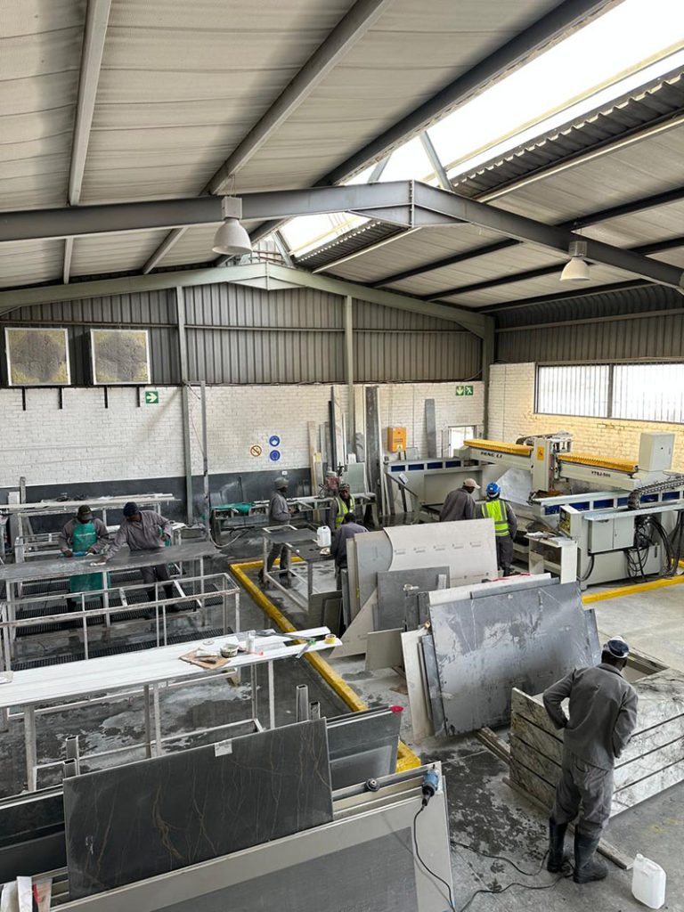 Trend Stone team working in factory