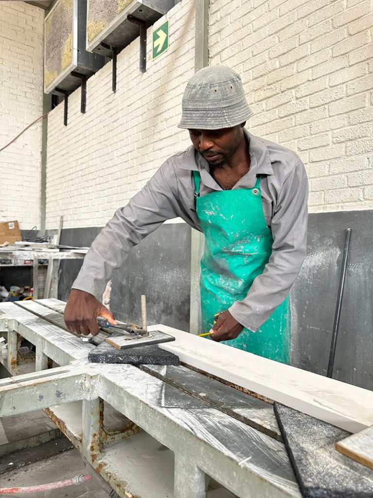 Trend Stone team working in factory