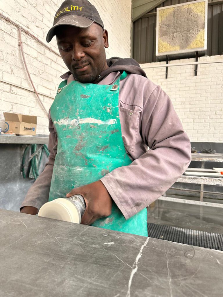 Trend Stone team working in factory