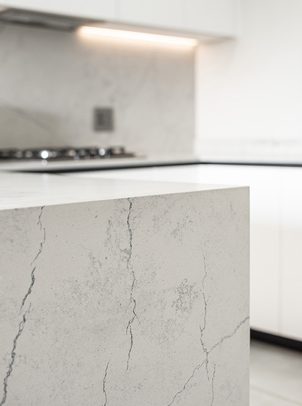 Custom stone kitchen counter by Trend Stone