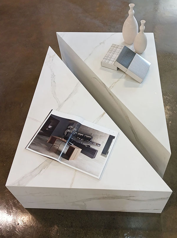 Custom stone tables by Trend Stone